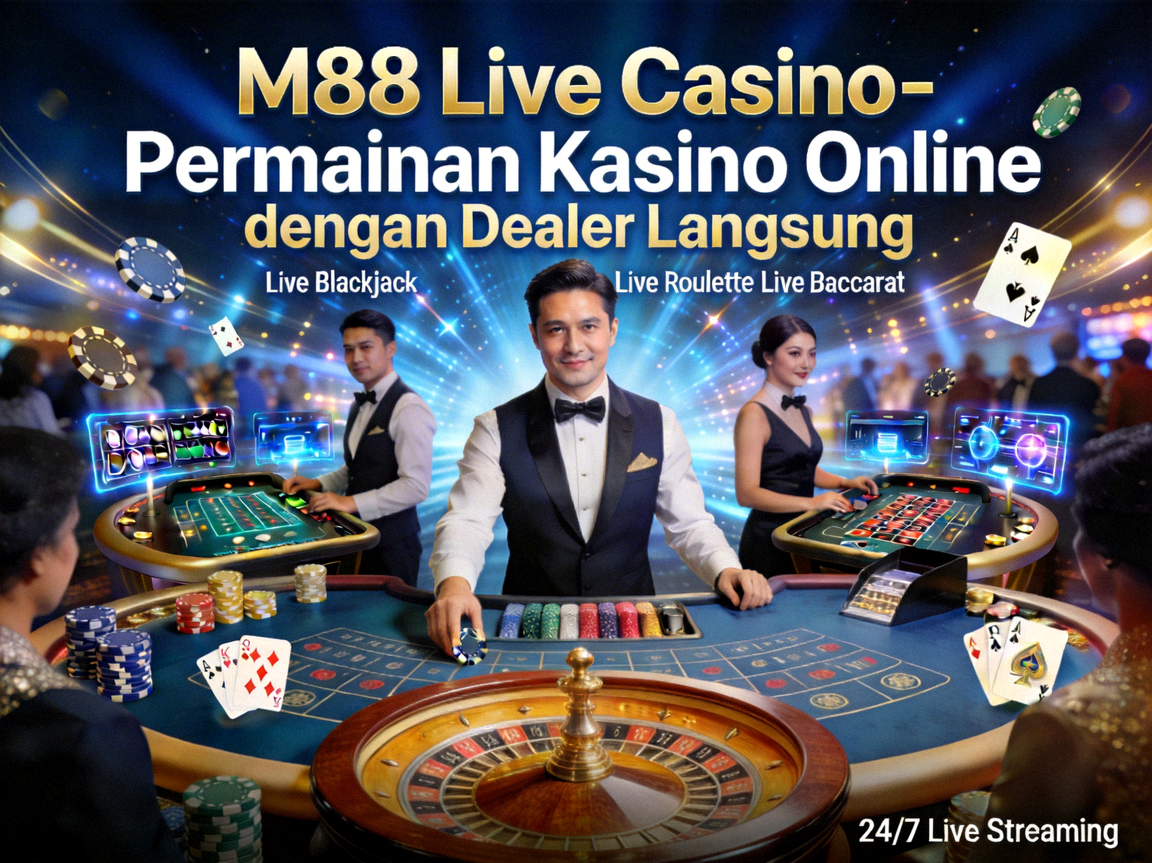 M88 Live Casino - Permainan Kasino Online dengan Dealer Langsung