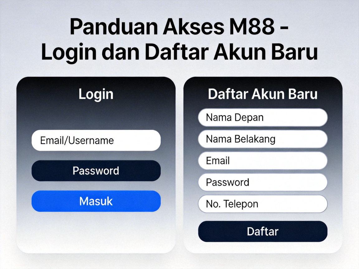 Panduan Akses M88 - Login dan Daftar Akun Baru
